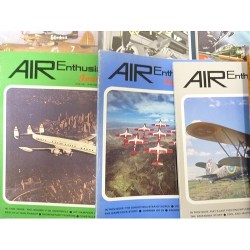 150 - Aircraft & Air Warfare.  A carton of various books & periodicals.