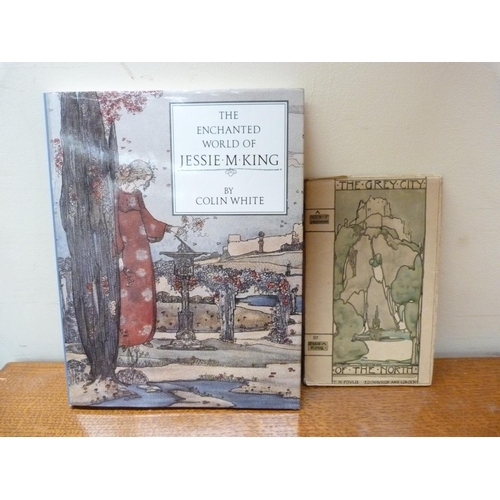 153 - KING JESSIE M.  The Grey City of the North. Illus. Brds. in orig. pict. wrapper. November 1910;... 