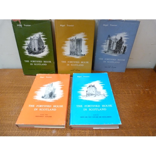 155 - TRANTER NIGEL. The Fortified House in Scotland. 5 vols. Illus. Orig. cloth in d.w's. 1962-1977.... 