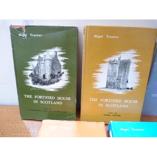 155 - TRANTER NIGEL. The Fortified House in Scotland. 5 vols. Illus. Orig. cloth in d.w's. 1962-1977.... 