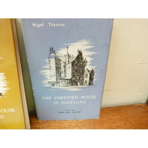 155 - TRANTER NIGEL. The Fortified House in Scotland. 5 vols. Illus. Orig. cloth in d.w's. 1962-1977.... 