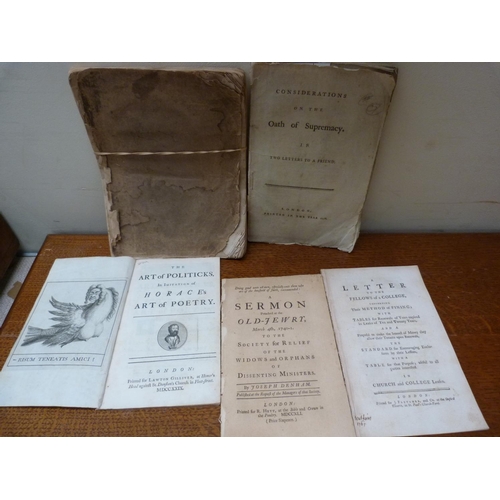 163 - FLETCHER J. (Pubs).  A Letter to the Fellows of a College Concerning their Method of Fining, disboun... 