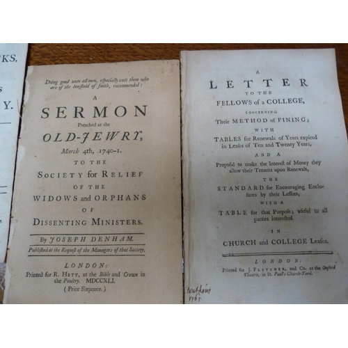 163 - FLETCHER J. (Pubs).  A Letter to the Fellows of a College Concerning their Method of Fining, disboun... 