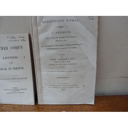 168 - ROBINSON J. (Pubs).  Father Cobb's Letter to the Vicar of Preston, nos. 1 to 5 together, disbound, P... 