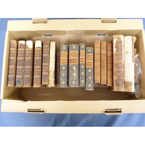 187 - Calf Bound & Others.  A carton of various vols., mixed cond.