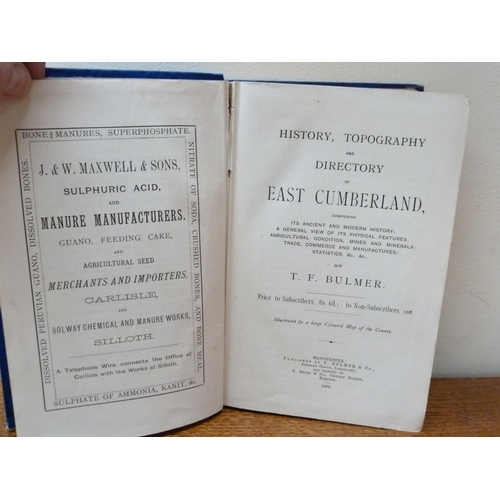 199 - BULMER T. F.  History, Topography & Directory of East Cumberland. Fldg. map. Orig. blu... 