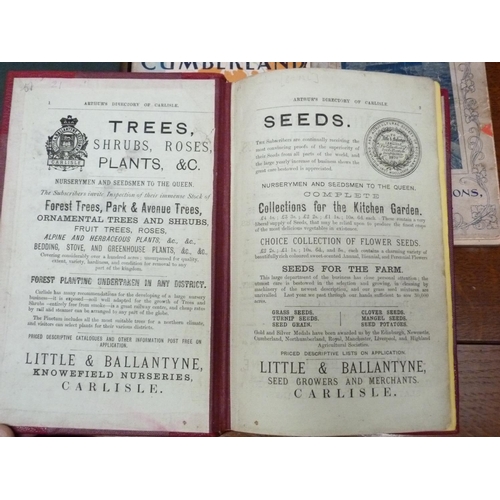 200 - ARTHUR T. W.  Arthur's Directory of Carlisle. No map. Rebound half red morocco with advert... 