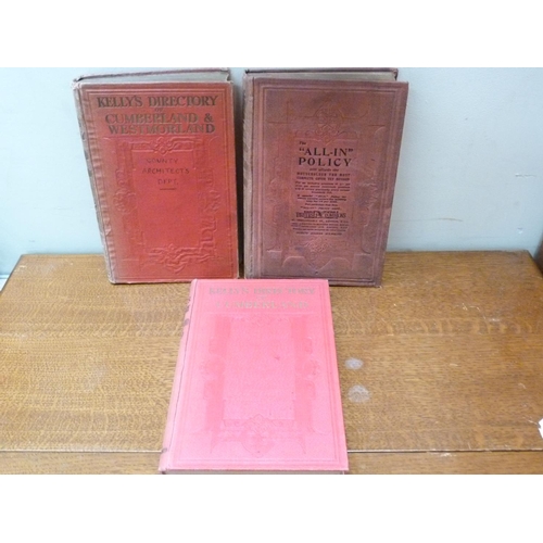 203 - KELLY & CO.  Directories of Cumberland for 1921, 1925 & 1929. Each with fldg. map in orig. r... 