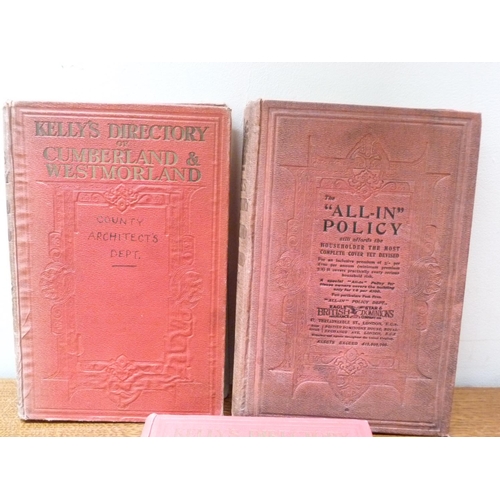 203 - KELLY & CO.  Directories of Cumberland for 1921, 1925 & 1929. Each with fldg. map in orig. r... 