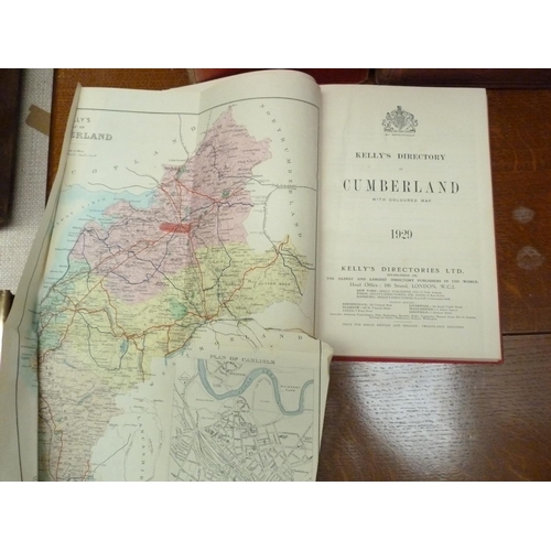 203 - KELLY & CO.  Directories of Cumberland for 1921, 1925 & 1929. Each with fldg. map in orig. r... 