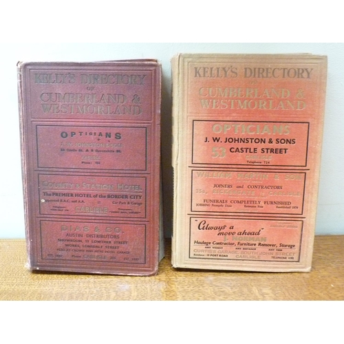 204 - KELLY & CO.  Directories of Cumberland for 1934 & 1938. Each with fldg. map in ori... 