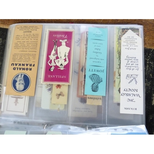 217 - BOOK MARKS.  A very extensive collection of late 19th & 20th cent. book marks in card, leather &... 