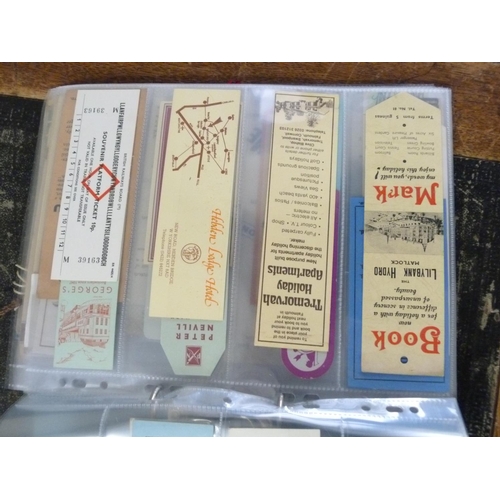 217 - BOOK MARKS.  A very extensive collection of late 19th & 20th cent. book marks in card, leather &... 