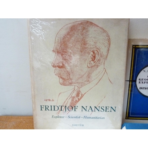 220 - DREYER (Pubs).  Fridtjof Nansen. Col. frontis & other illus. Map. Quarto. Orig. leathe... 