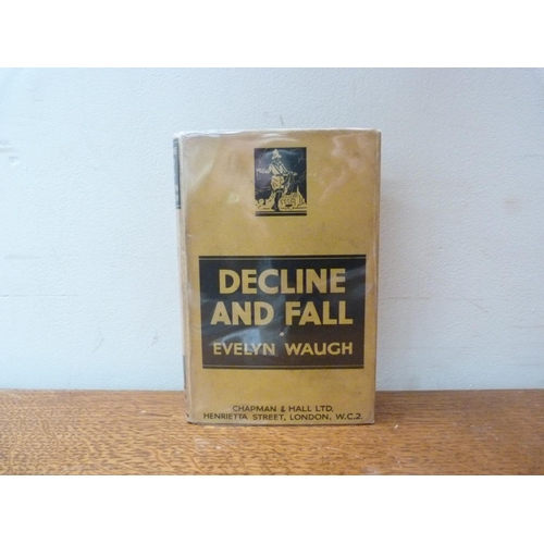 222 - WAUGH EVELYN.  Decline & Fall. Illus. Orig. red cloth in d.w. 1st Pocket Edition, 1931... 