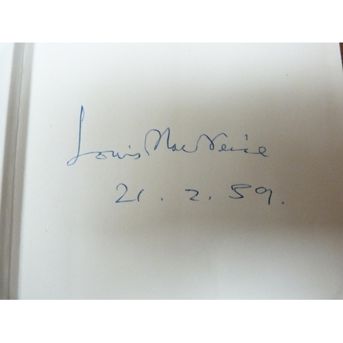 225 - MACNEICE LOUIS.  Collected Poems, 1925-1948. Signed by Macneice & dated 21.2.59. Orig. blue clot... 