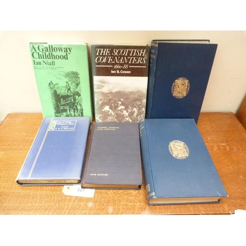 227 - Scotland.  6 various vols. incl. 1st ed. of Ian Niall, A Galloway Childhood, 1967.... 