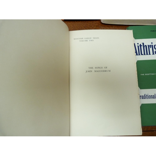 228 - MATHESON WILLIAM (Ed).  The Songs of John Maccodrum. Orig. blue cloth. Edinburgh, 1938; al... 