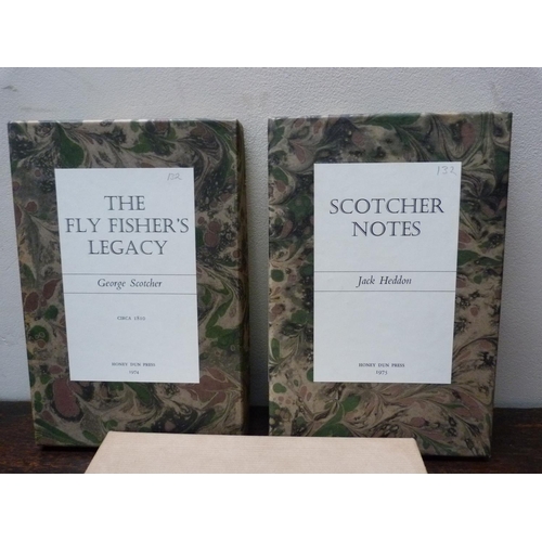 33 - HEDDON JACK.  Scotcher Notes. Signed ltd. ed. 132/165. Illus. Qtr. morocco, marbled brds. in orig. b... 