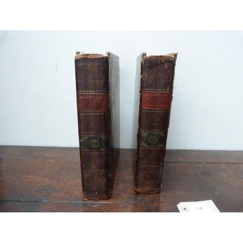 54 - HUTCHINSON WILLIAM.  The History of the County of Cumberland. 2 vols. The fldg. map torn &... 