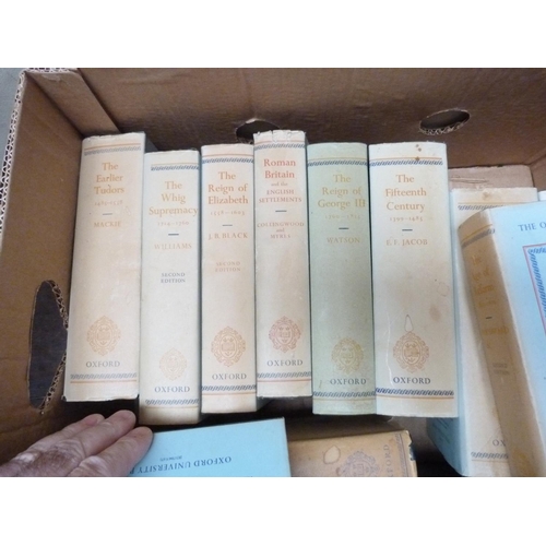 55 - OXFORD HISTORY OF ENGLAND.  15 various vols., mainly in d.w's with very faded backs.... 