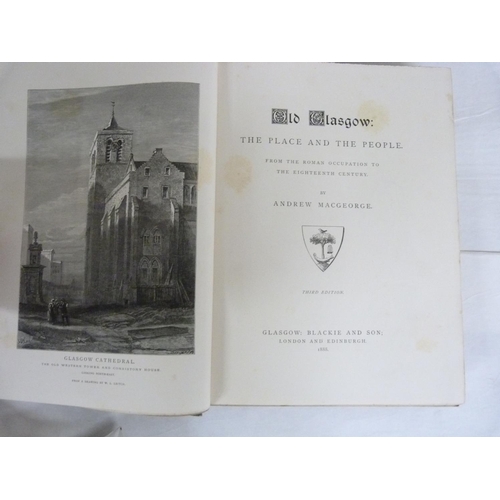 98 - PAGAN JAMES.  Sketch of the History of Glasgow. Litho plates. Orig. cloth, rather worn. Glasgow, 184... 