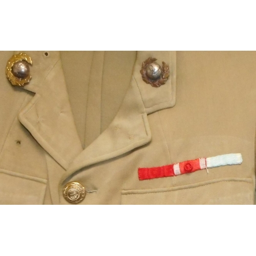 221 - British Navy dress uniform jacket with F Phillips and Co of Cairo and Alexandria label 