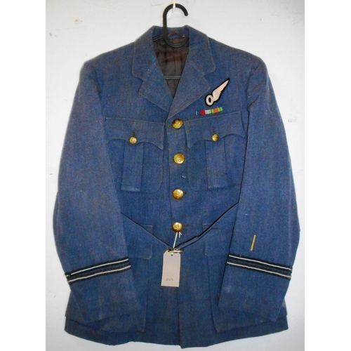 259 - British Royal Air Force dress uniform jacket with Berkeley Clothes Phil Moss of Cape Town label havi... 