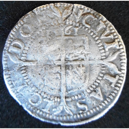 31 - England. Hammered silver three halfpence. Elizabeth I. Third and Fourth issue. 1561, mm pheon.