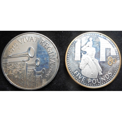 75 - United Kingdom. (2) Five pounds crown. 2006. B.Unc. Jersey. Five pounds crown. 2006. Silver Proof.