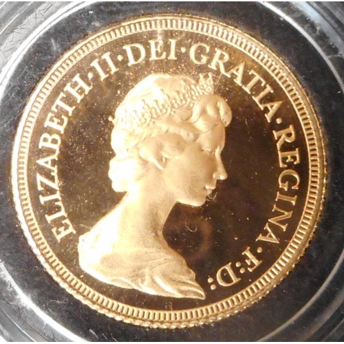 83 - United Kingdom. Sovereign. EIIR. 1979. Gold Proof. Cased.