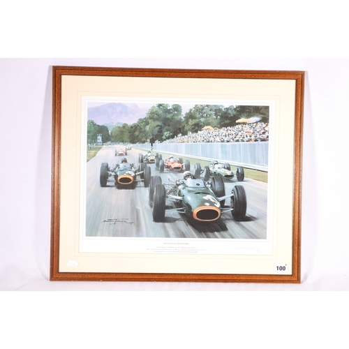 100 - MICHAEL TURNER, a set of seven formula 1 grand prix pencil signed limited edition prints including 1... 