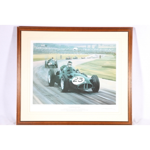 100 - MICHAEL TURNER, a set of seven formula 1 grand prix pencil signed limited edition prints including 1... 