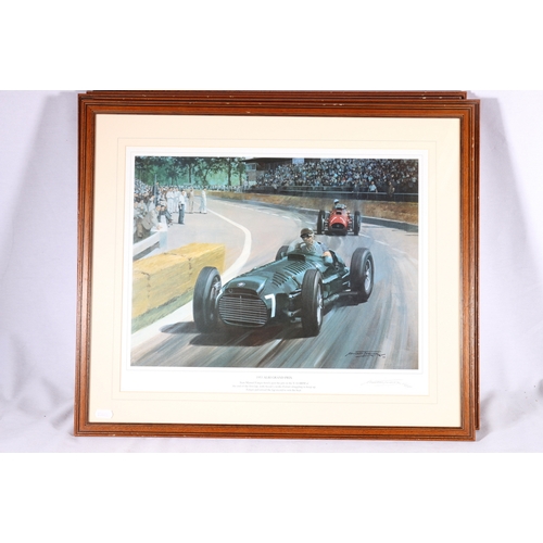 100 - MICHAEL TURNER, a set of seven formula 1 grand prix pencil signed limited edition prints including 1... 