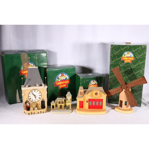 129 - Robert Harrop Camberwick Green collectable figures including CGMB4 Trumpton Townhall Clock and Music... 