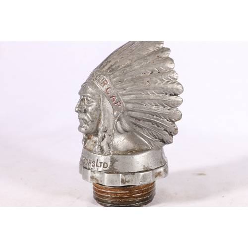 174 - Guy Motors Ltd Feather in Our Cap radiator cap mascot, 16cm tall