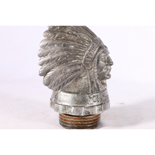 174 - Guy Motors Ltd Feather in Our Cap radiator cap mascot, 16cm tall