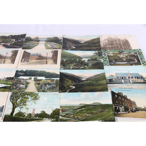 208 - A collection of approximately 100 postcards of Scottish topographical interest with many local East ... 