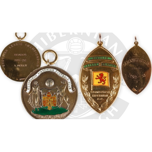 223 - The football medals of Hibernain Football Club forward and Scotland National team international Lawr... 