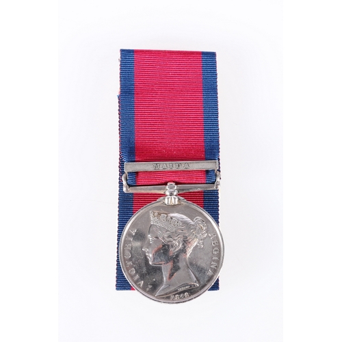 325 - Victorian Military General Service medal with Maida clasp to SIMON MCKENZIE 78th FOOT (also known as... 