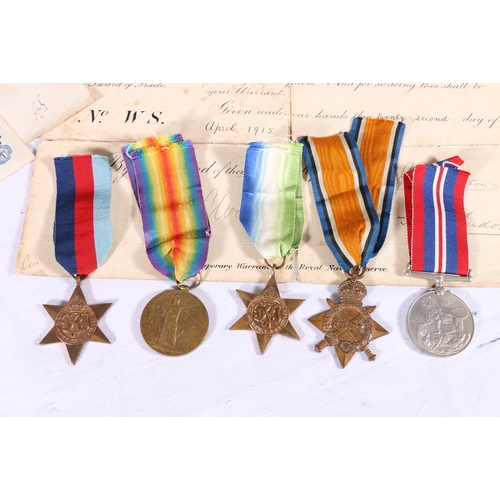 356 - WWI victory medal and 1914-15 star to WSA 1439 R THOMPSON SKR RNR (Skipper Royal Naval Reserve), a W... 