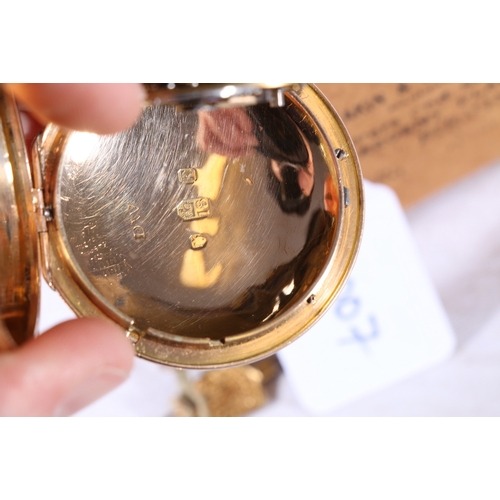 368 - 19th century 18ct gold cased key winding pocket watch, the backplate inscribed for maker James White... 