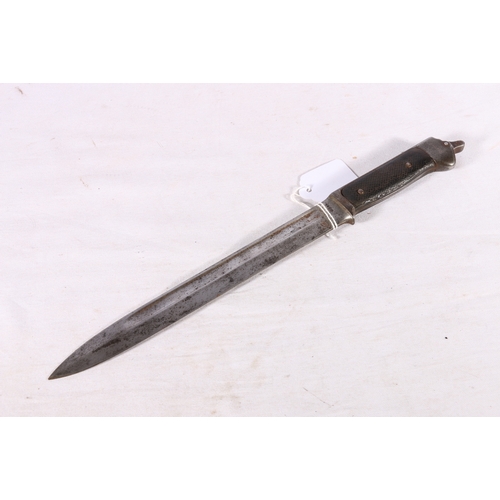 371 - Danish 1889 pattern bayonet with ricasso marked WK&C King's Head and Helm for Weyersberg, Kirsch... 