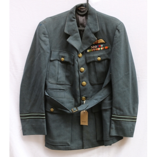 453 - British Royal Air Force dress uniform jacket with Austin Reed of London interior pocket label having... 