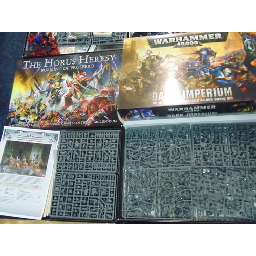 106 - Games Workshop Warhammer boxes including 40,000 Deathwatch Overkill, Age of Sigmar, Blightwar, Advan... 