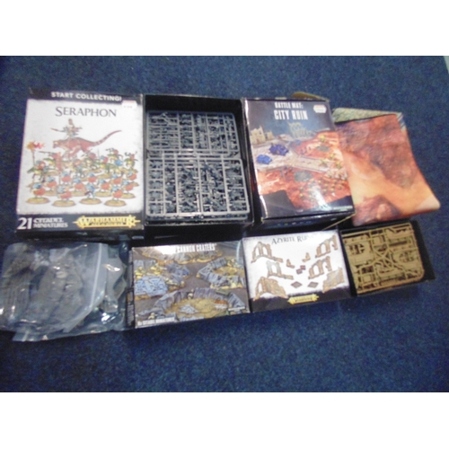 107 - Games Workshop Warhammer empty boxes including Bloodletters of Khorne, Silver Tower, Citadel etc., o... 