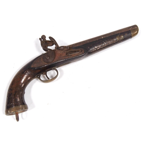 205 - Flintlock pistol, 39cm.