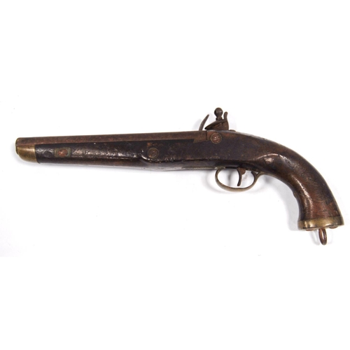 205 - Flintlock pistol, 39cm.