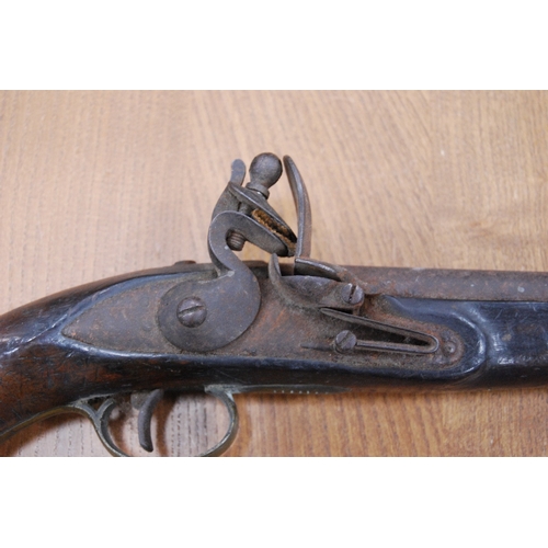 205 - Flintlock pistol, 39cm.