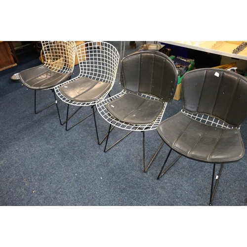 348 - Set of four side chairs after Harry Bertoia for Knoll